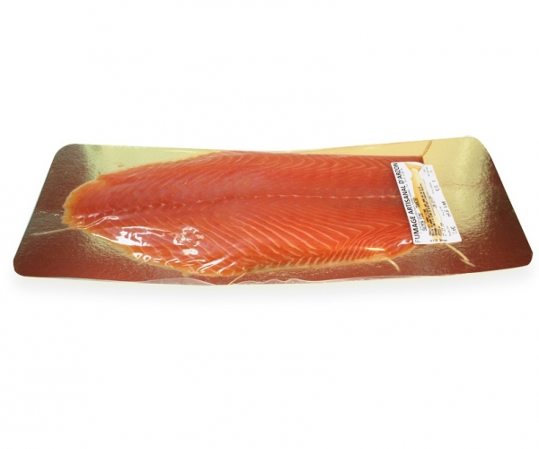 Vente en ligne tranches saumon fumé artisanal sur plaque